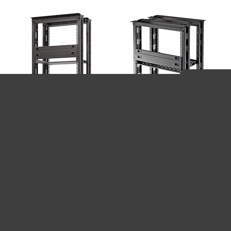 60L-48-00-30BL Рама 19 дюйм. Racknet R300, 48U, черный. Собранная двухрамная стойка
