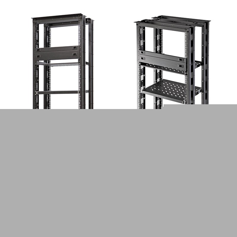 60L-27-00-30BL Рама 19 дюйм. Racknet R300, 27U, черный. Собранная двухрамная стойка