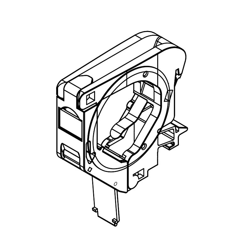 16B-00-42GY Установочный адаптер Industrial для DIN-рейки 1-портовый. Схематично