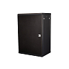 Шкаф 19" телекоммуникационный настенный, 18U 901х600х450 мм, дверь металл, черный