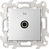 Розетка TV оконечная цвета алюминий S24 Harmonie, SIMON 2450476-033