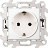 Розетка с заземл. Schuko 2Р+Е 16A 250В, Push&Go, белый S24 Harmonie, SIMON 2420434-030