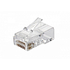 Вилка RJ45 Q-PLUG, категория 5e, UTP, для полевой установки, без цвета, упаковка 50 штук
