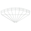 Угловая секция 90° 105x500 мм, Тип: GRB 90 150 G