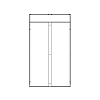 Заглушка коридора Q-SPACE, 42U/48U, 900 мм