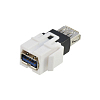 Модуль USB keystone 3.0 тип A, белый