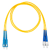 Шнур оптический коммутационный (патч-корд), LC/UPC- LC/APC дуплекс (duplex) OS2, нг(А)-HF,желт 3м	