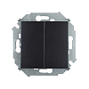 Двухклавишный выключатель 16AX 250В цвета графит S15, SIMON 1591398-038