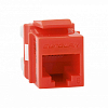Модуль UTP категории 6 keystone, красный