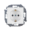 Розетка с заземлением Schuko 2Р+Е 16A 250В белого цвета S15, SIMON 1591432-030